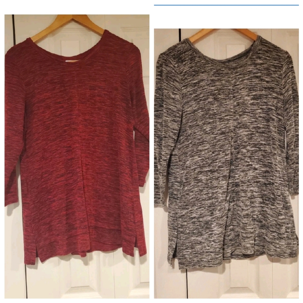 The Limited Lot Of 2 Womens 3/4 Sleeve Shirts Small Preowned